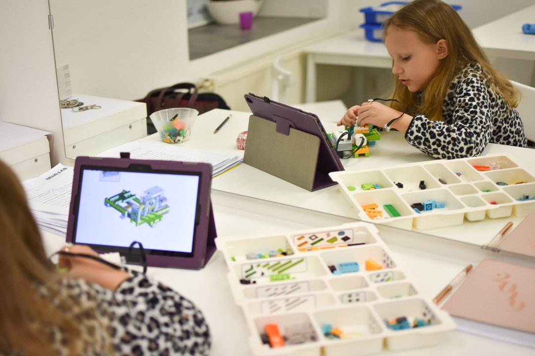 Děti při praktické práci v programu Minis, 4
